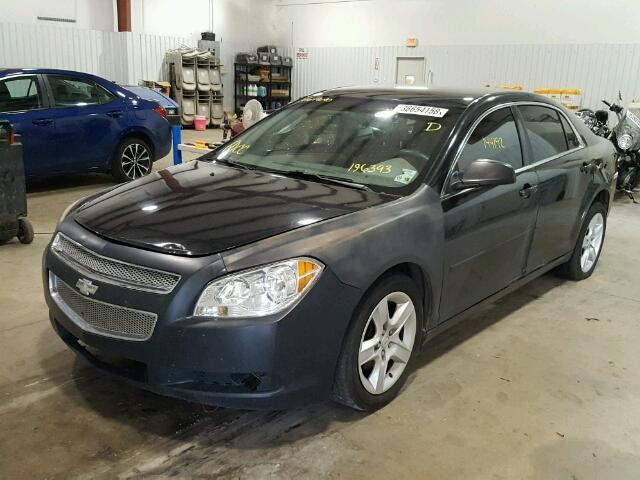 1G1ZB5E00CF196393 - 2012 CHEVROLET MALIBU LS BLACK photo 2