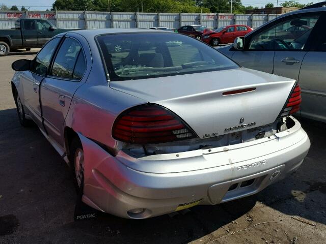 1G2NF52E73M538206 - 2003 PONTIAC GRAND AM S SILVER photo 3