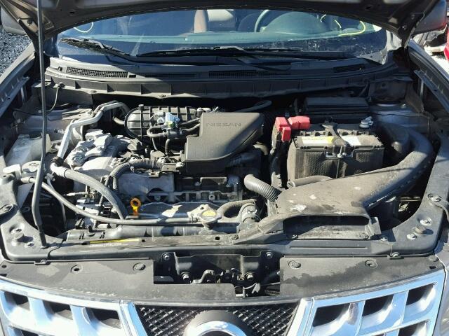 JN8AS5MTXEW609203 - 2014 NISSAN ROGUE SELE GRAY photo 7