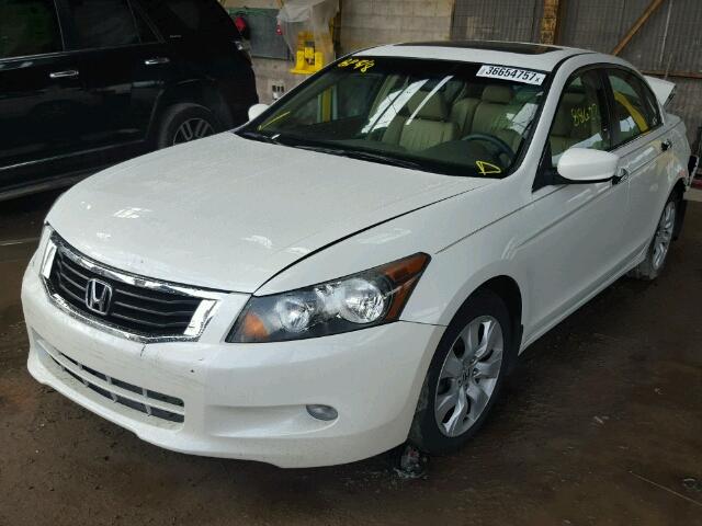 1HGCP36888A068450 - 2008 HONDA ACCORD EXL WHITE photo 2