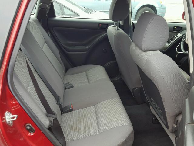 5Y2SL65807Z440209 - 2007 PONTIAC VIBE RED photo 6