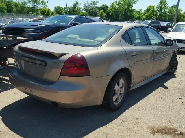 2G2WP552071188132 - 2007 PONTIAC GRAND PRIX TAN photo 4