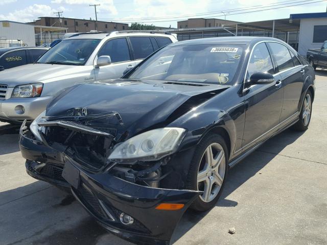 WDDNG86X77A129187 - 2007 MERCEDES-BENZ S 550 4MAT BLACK photo 2