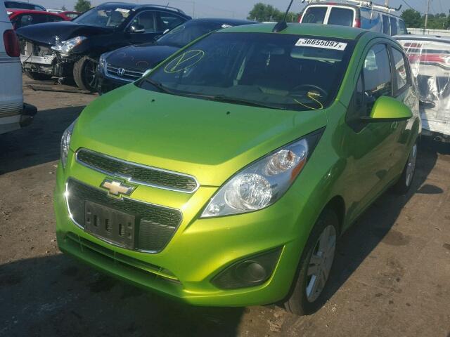 KL8CB6S9XFC728091 - 2015 CHEVROLET SPARK LS GREEN photo 2