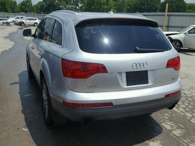 WA1BY74L77D035257 - 2007 AUDI Q7 3.6 QUA SILVER photo 3