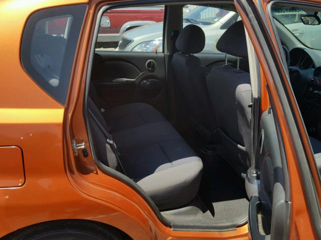 KL1TD66697B781946 - 2007 CHEVROLET AVEO BASE Қызғылт сары фото 6