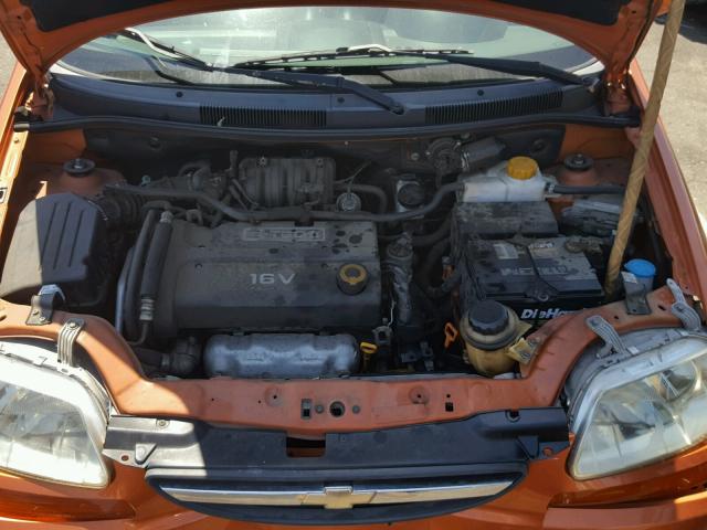 KL1TD66697B781946 - 2007 CHEVROLET AVEO BASE Қызғылт сары фото 7