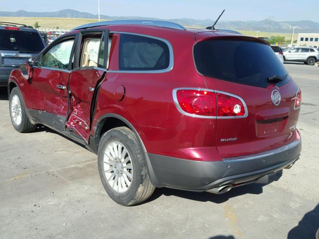5GALVBED9AJ141071 - 2010 BUICK ENCLAVE CX RED photo 3