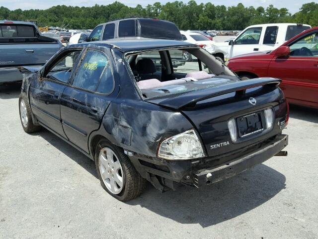 3N1CB51D65L540052 - 2005 NISSAN SENTRA 1.8 BLACK photo 3