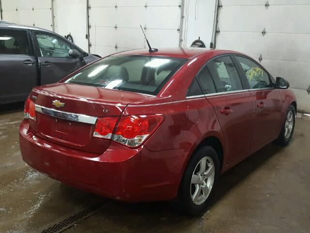 1G1PF5SC5C7297143 - 2012 CHEVROLET CRUZE LT RED photo 4