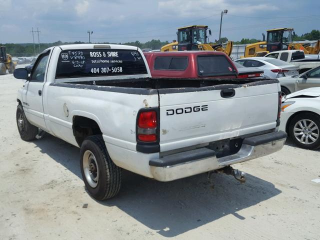 3B7KC26Z91M288990 - 2001 DODGE RAM 2500 WHITE photo 3