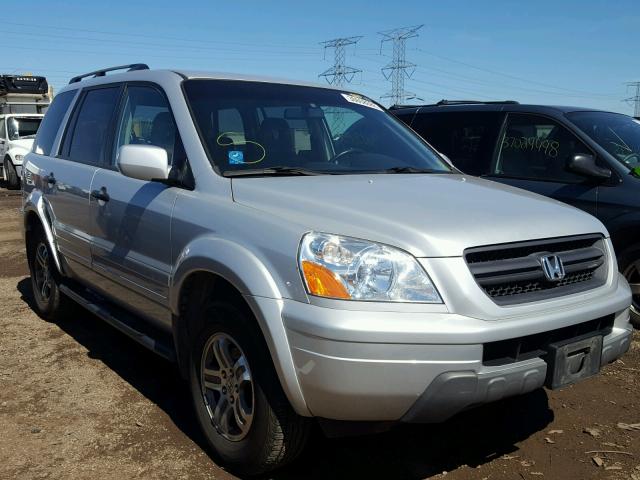 2HKYF18464H610489 - 2004 HONDA PILOT EX SILVER photo 1