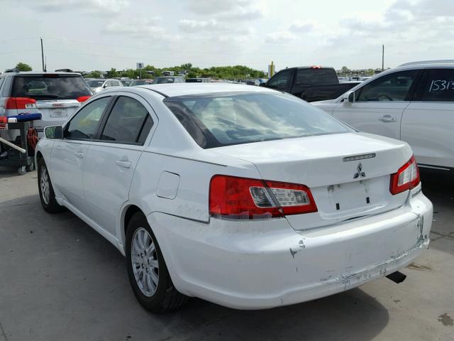 4A32B2FF9BE023533 - 2011 MITSUBISHI GALANT FE WHITE photo 3