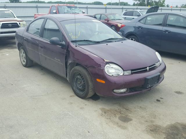 1P3ES46CXYD862140 - 2000 PLYMOUTH NEON BASE 紫色 照片 1