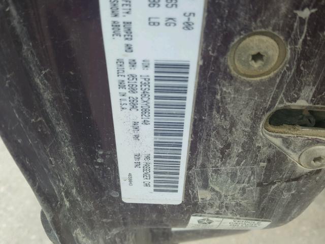 1P3ES46CXYD862140 - 2000 PLYMOUTH NEON BASE 紫色 照片 10