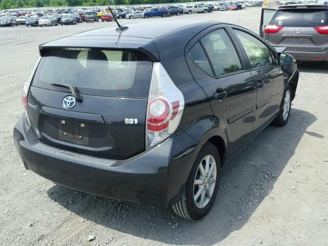 JTDKDTB34E1069393 - 2014 TOYOTA PRIUS C BLACK photo 4