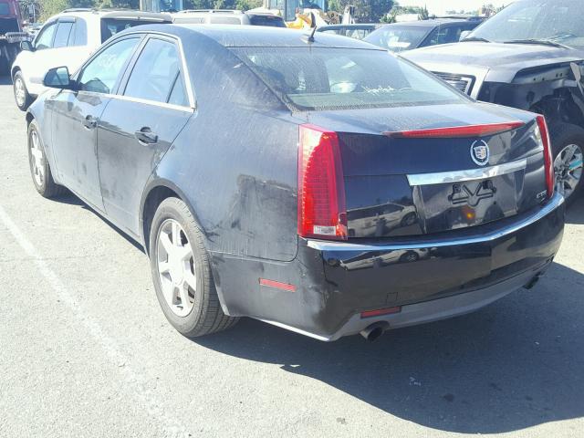 1G6DF577980172297 - 2008 CADILLAC CTS BLACK photo 3