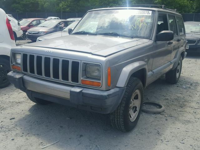 1J4FF48S51L515172 - 2001 JEEP CHEROKEE S TAN photo 2