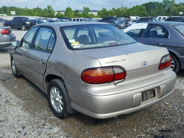 1G1NE52M3X6210161 - 1999 CHEVROLET MALIBU LS GOLD photo 3
