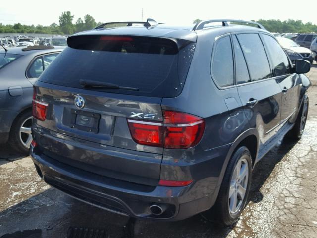 5UXZV4C52D0B06920 - 2013 BMW X5 XDRIVE3 GRAY photo 4
