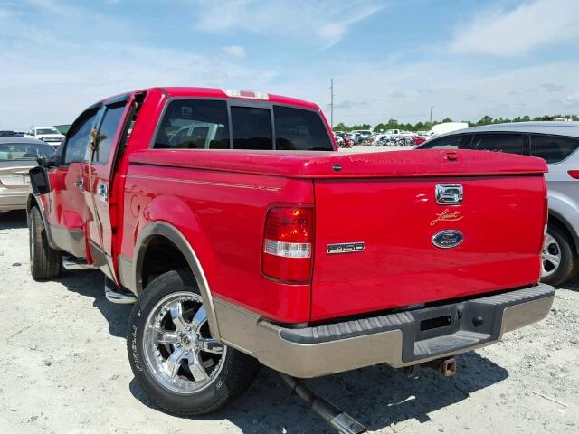 1FTPW12594KC57132 - 2004 FORD F150 RED photo 3