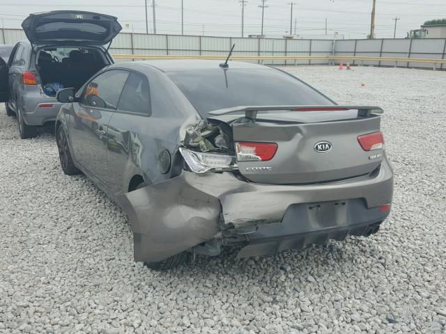 KNAFW6A32C5584457 - 2012 KIA FORTE SX GRAY photo 3