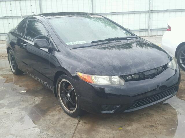 2HGFG12668H531998 - 2008 HONDA CIVIC LX BLACK photo 1