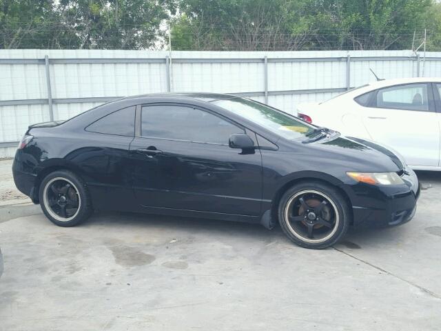 2HGFG12668H531998 - 2008 HONDA CIVIC LX BLACK photo 9