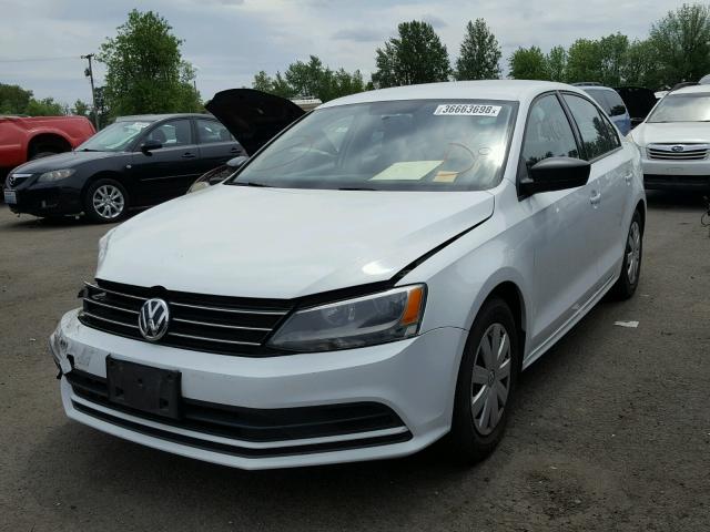 3VW2K7AJ7FM330420 - 2015 VOLKSWAGEN JETTA BASE Սպիտակ լուսանկար 2