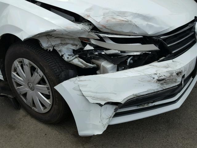 3VW2K7AJ7FM330420 - 2015 VOLKSWAGEN JETTA BASE Սպիտակ լուսանկար 9