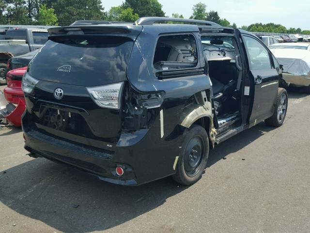 5TDXZ3DC4HS792009 - 2017 TOYOTA SIENNA SE BLUE photo 4