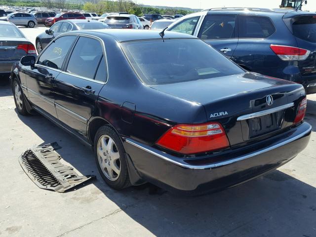 JH4KA96582C005282 - 2002 ACURA 3.5RL BLACK photo 3