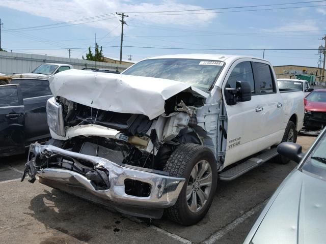 1N6AA1E53HN558111 - 2017 NISSAN TITAN SV WHITE photo 2