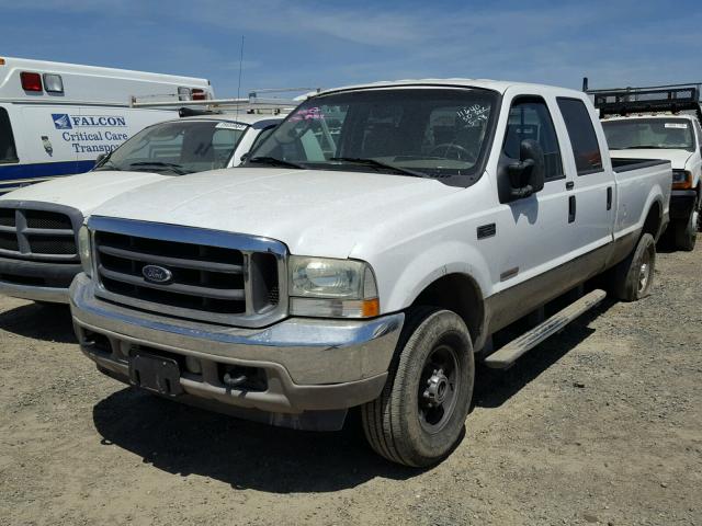 1FTSW31P44EA13699 - 2004 FORD F350 SRW S WHITE photo 2