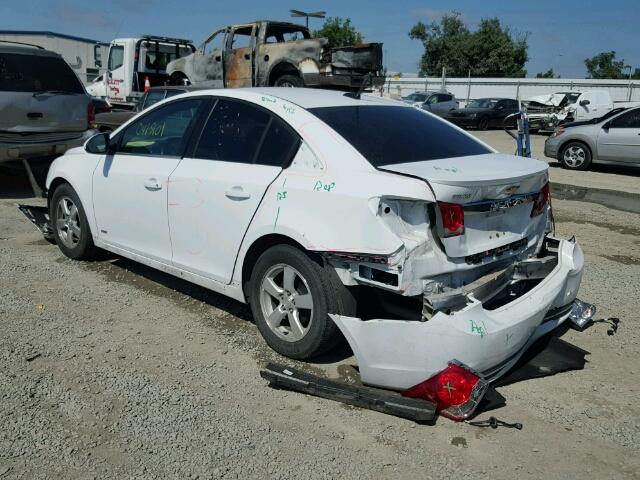 1G1PC5SB7E7227713 - 2014 CHEVROLET CRUZE LT WHITE photo 3