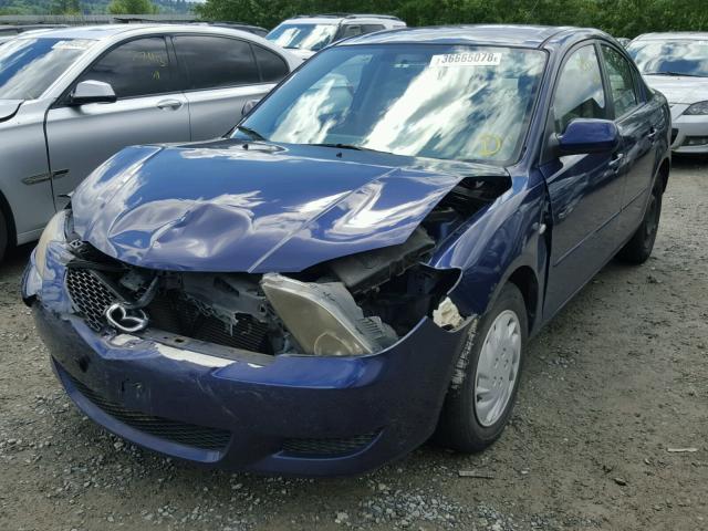 JM1BK12F041152449 - 2004 MAZDA 3 I BLUE photo 2