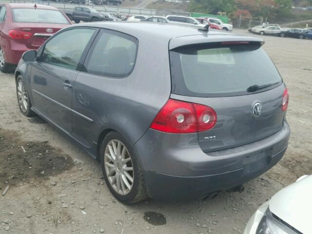 3VWEV71K57W062372 - 2007 VOLKSWAGEN NEW GTI GRAY photo 3