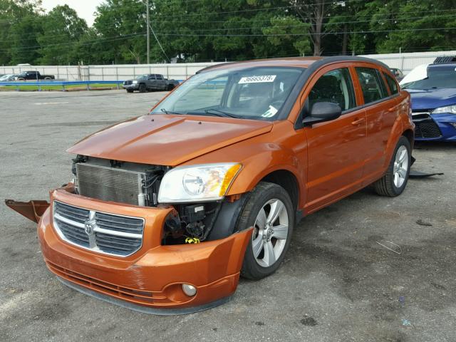 1B3CB3HA3BD186460 - 2011 DODGE CALIBER MA ORANGE photo 2