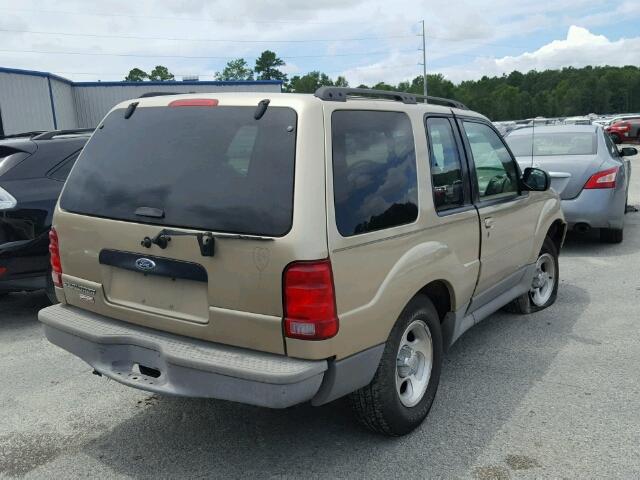 1FMYU60E61UC56350 - 2001 FORD EXPLORER S GOLD photo 3