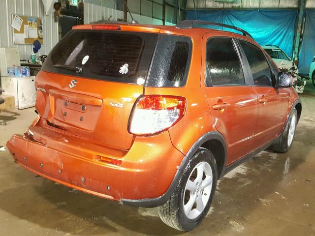 JS2YA413085103102 - 2008 SUZUKI SX4 BASE ORANGE photo 4