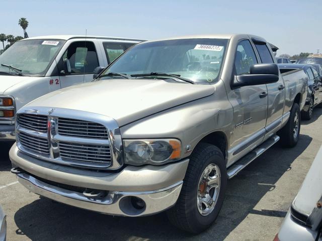 3D7KA28CX4G130360 - 2004 DODGE RAM 2500 S BEIGE photo 2