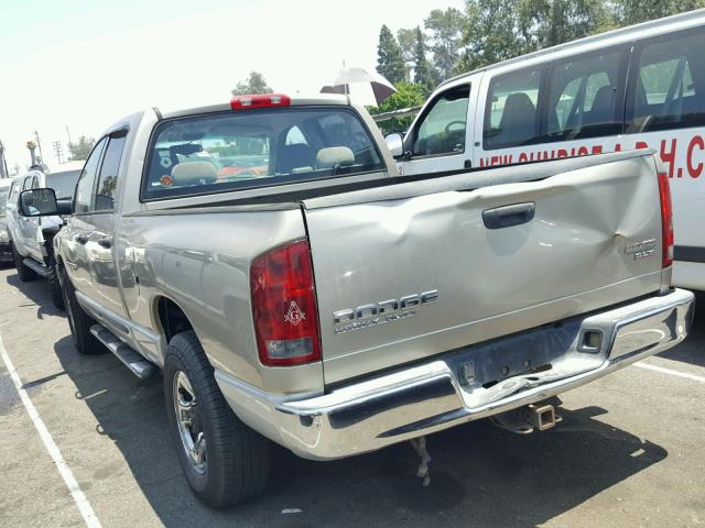 3D7KA28CX4G130360 - 2004 DODGE RAM 2500 S BEIGE photo 3