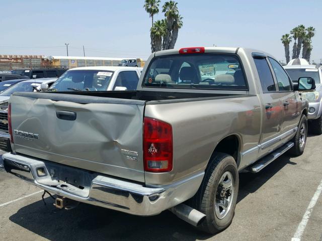 3D7KA28CX4G130360 - 2004 DODGE RAM 2500 S BEIGE photo 4