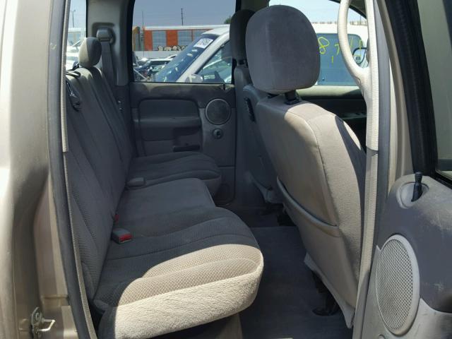 3D7KA28CX4G130360 - 2004 DODGE RAM 2500 S BEIGE photo 6