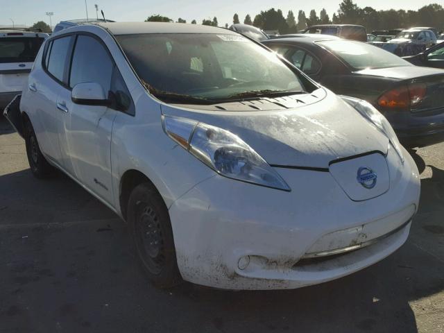 1N4AZ0CP6DC422786 - 2013 NISSAN LEAF S WHITE photo 1