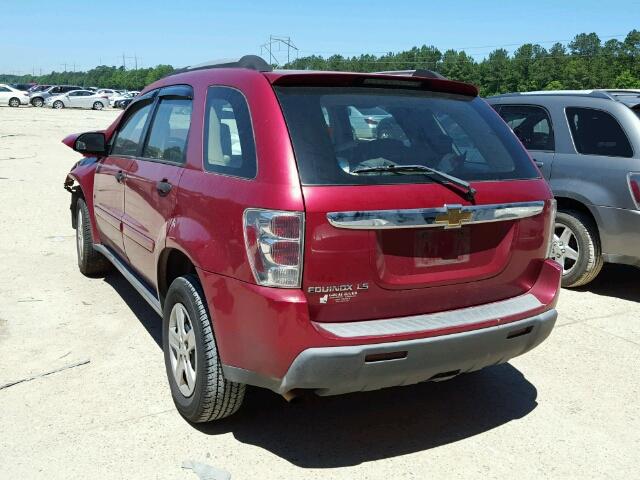 2CNDL13F766195024 - 2006 CHEVROLET EQUINOX LS RED photo 3