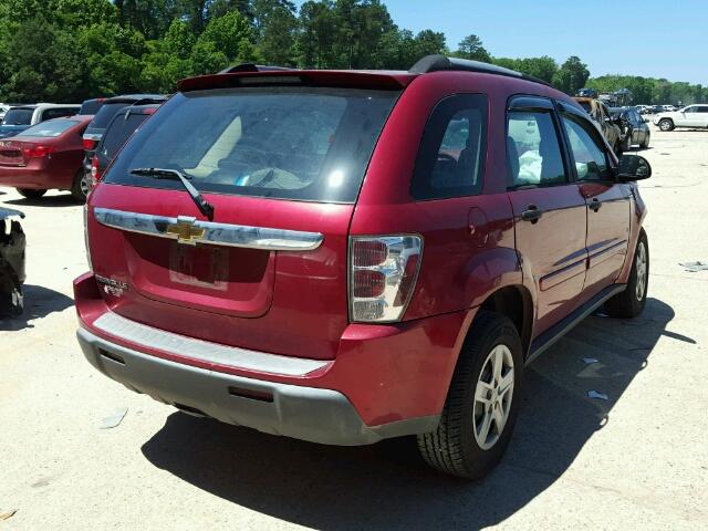 2CNDL13F766195024 - 2006 CHEVROLET EQUINOX LS RED photo 4