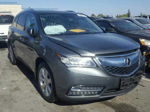 5FRYD4H89EB031778 - 2014 ACURA MDX ADVANC GRAY photo 1