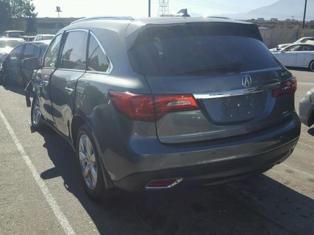 5FRYD4H89EB031778 - 2014 ACURA MDX ADVANC ნაცრისფერი ფოტო 3