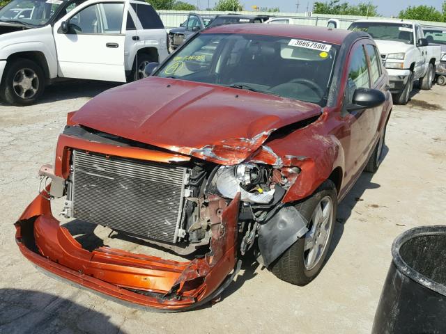 1B3HB28B38D771038 - 2008 DODGE CALIBER ORANGE photo 2